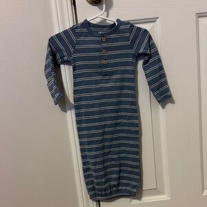 Carter's Navy Striped Infant Gown